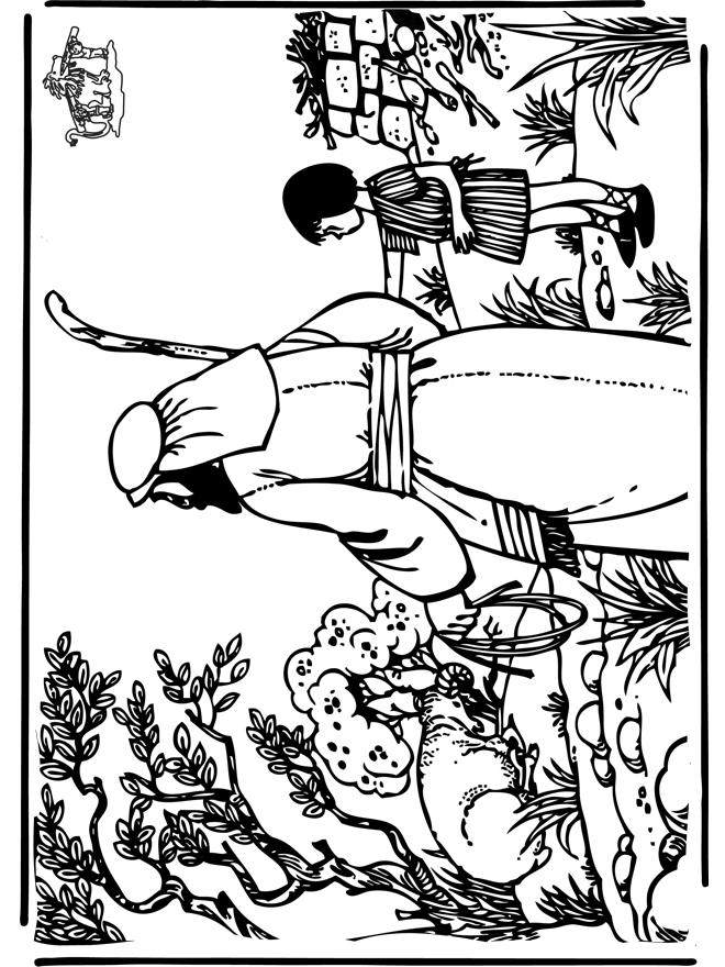 abraham and isaac coloring pages - photo #18