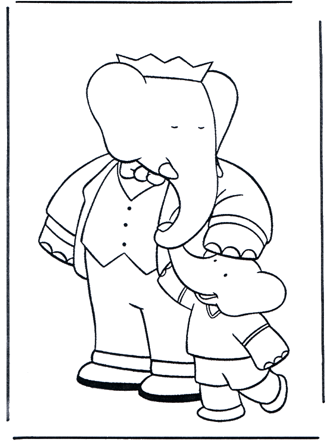 babar coloring pages - photo #4