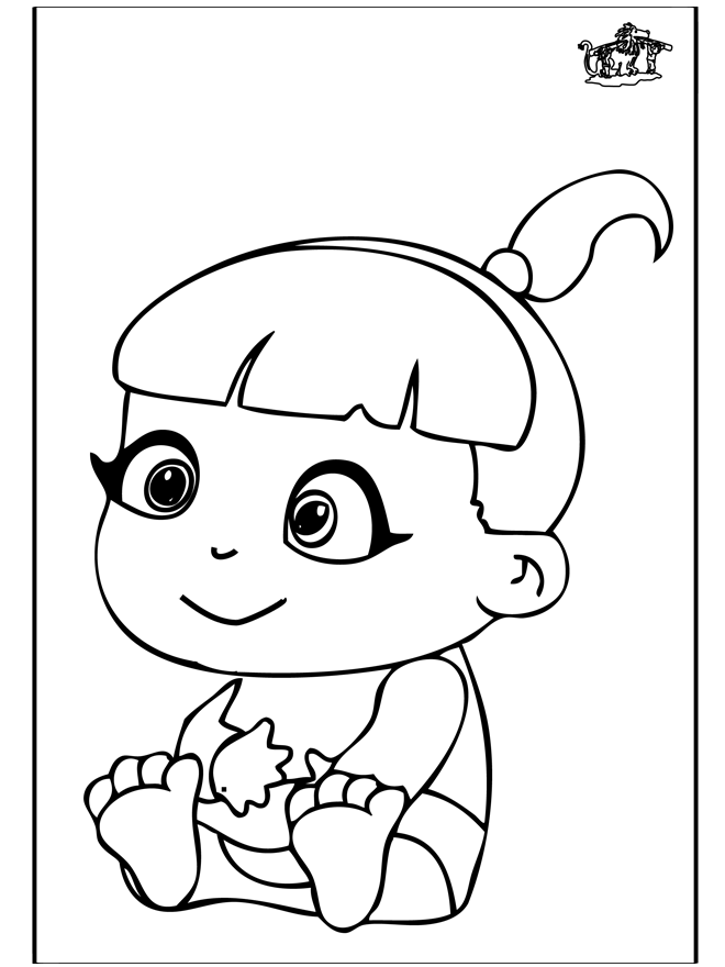 baby girl coloring pages - photo #7