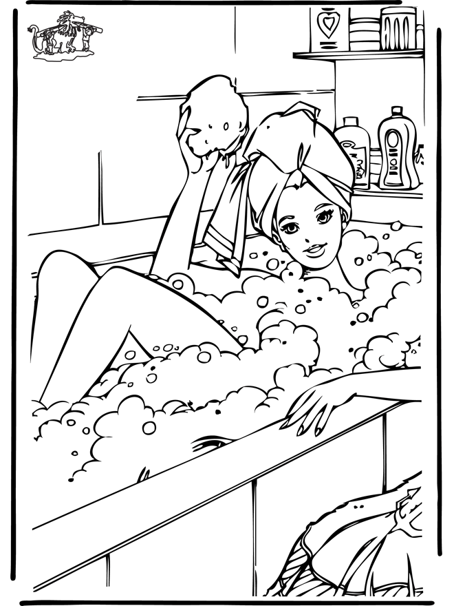 coloring pages for girls barbie_11. Barbie 11 - Barbie