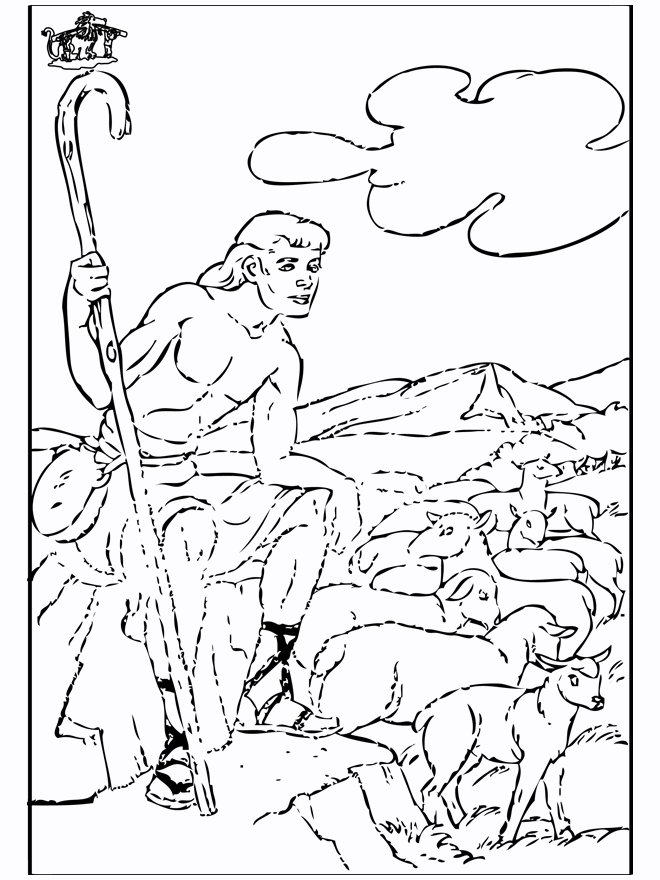 david coloring pages bible characters - photo #17