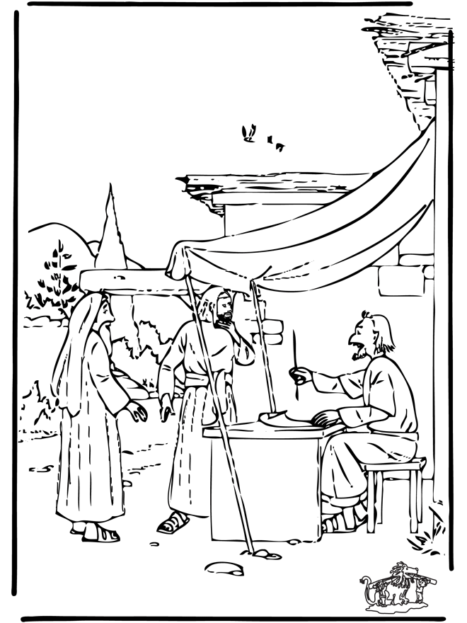 Bible coloring pages / Old Testament / Boaz and Ruth