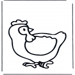 animals coloring pages - Chicken