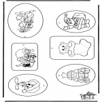 Christmas coloring pages - Christmas tags