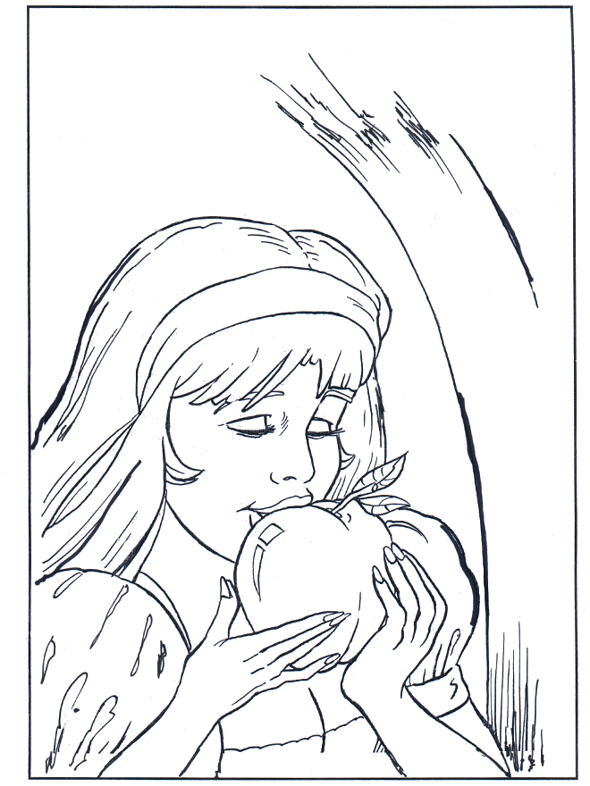 Coloring page Snow White
