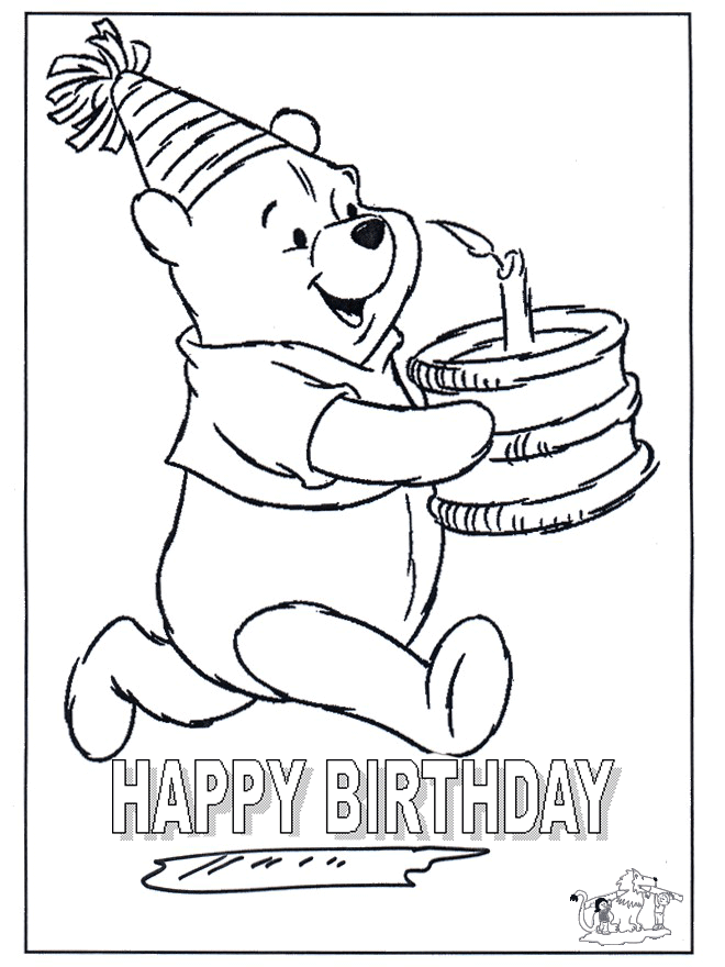 cake coloring pages with congratulations - photo #19
