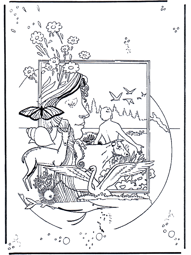 creation coloring pages. Creation 1