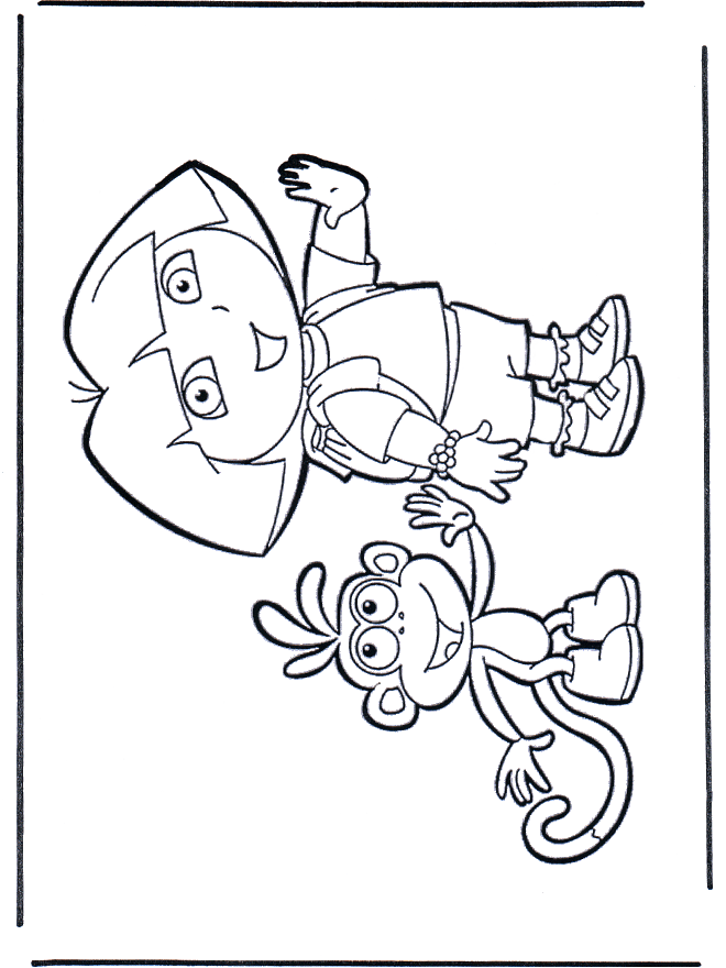 Kids Coloring Pages Dora. Kids coloring pages / Dora the
