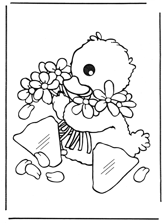 coloring pages for easter chicks. Easter chick 1