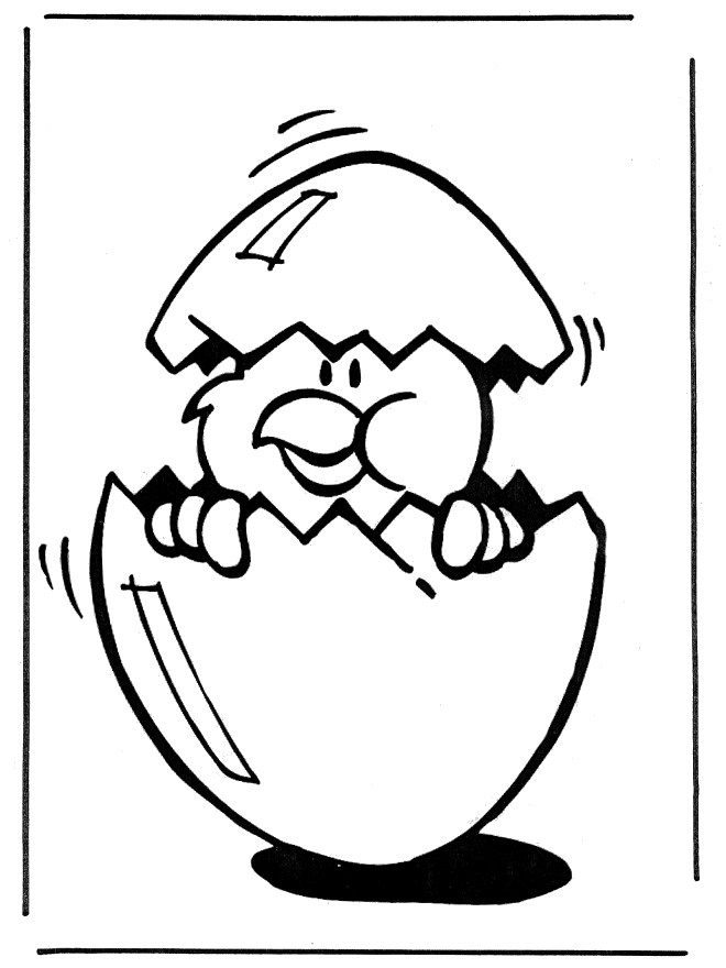 coloring pages for easter chicks. Easter chick 2