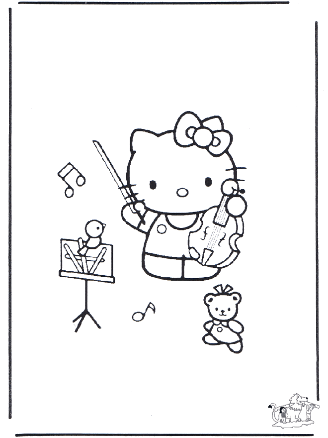 coloring pages of hello kitty and. Free coloring pages Hello