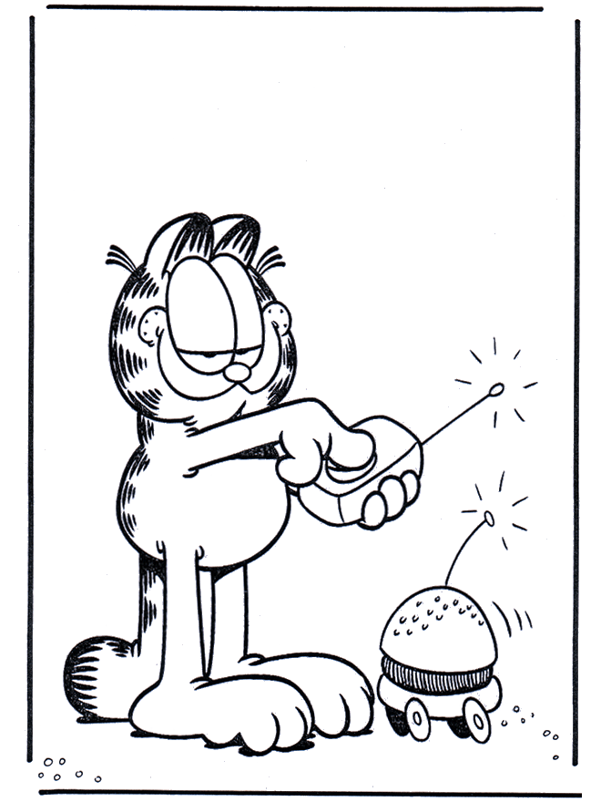 garfield christmas coloring pages - photo #8