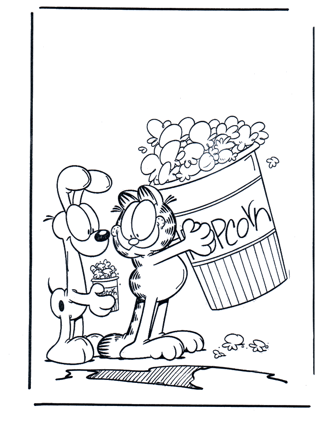 garfield christmas coloring pages - photo #10
