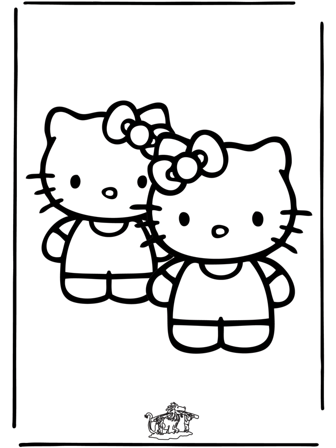 hello kitty colouring pics. Hello Kitty 25 - Hello Kitty