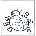 animals coloring pages - Lady-bird 2