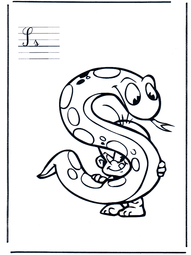 s letter coloring pages - photo #17