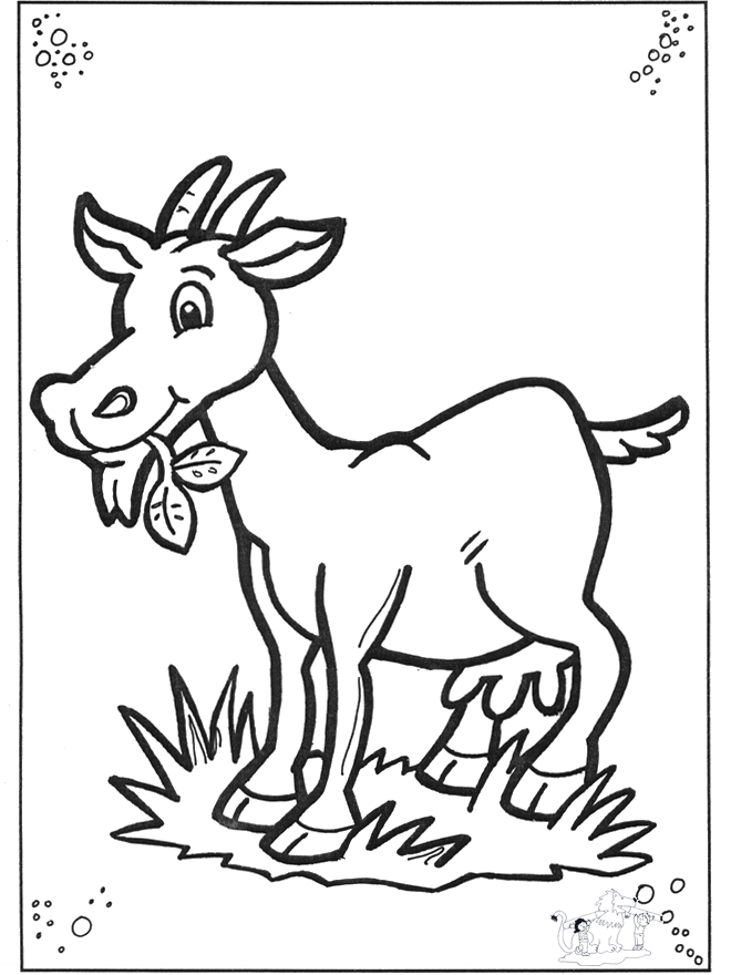 g for goat coloring pages - photo #34