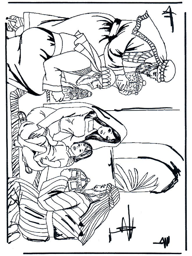 nativity animal coloring pages - photo #21