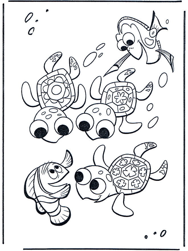 finding nemo coloring pages. nemo coloring pages