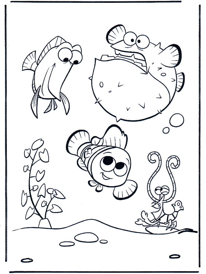 finding nemo coloring pages. Kids coloring pages / Nemo
