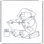 Kids coloring pages - Paddington bear 1