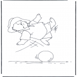 Kids coloring pages - Paddington bear 11