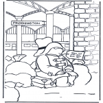 Kids coloring pages - Paddington bear 6