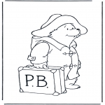 Kids coloring pages - Paddington bear 7
