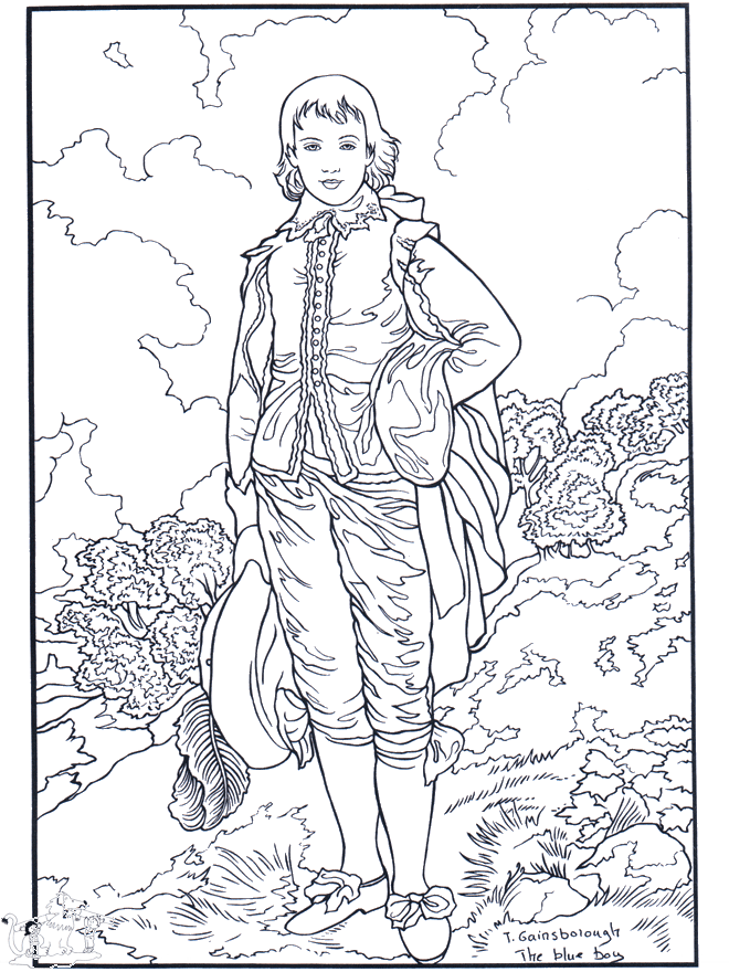 paintings coloring pages - photo #4