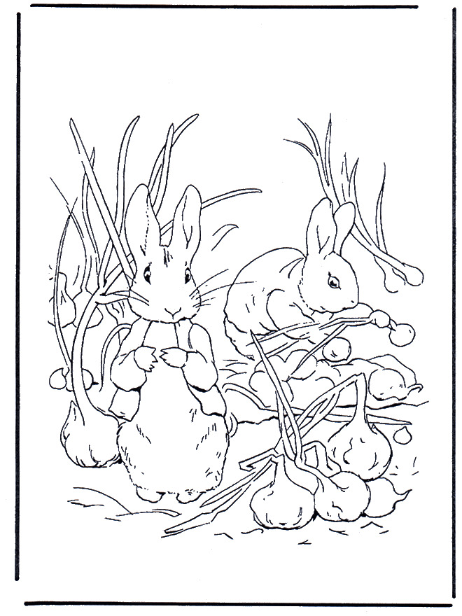 Coloring Pictures Of Bunnies. peter rabbit coloring pages