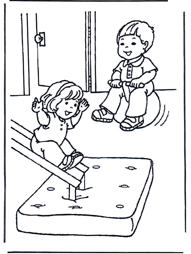 playing coloring pages - photo #14