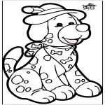 Crafts pricking cards - Prickingcard - dog