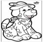 Prickingcard - dog