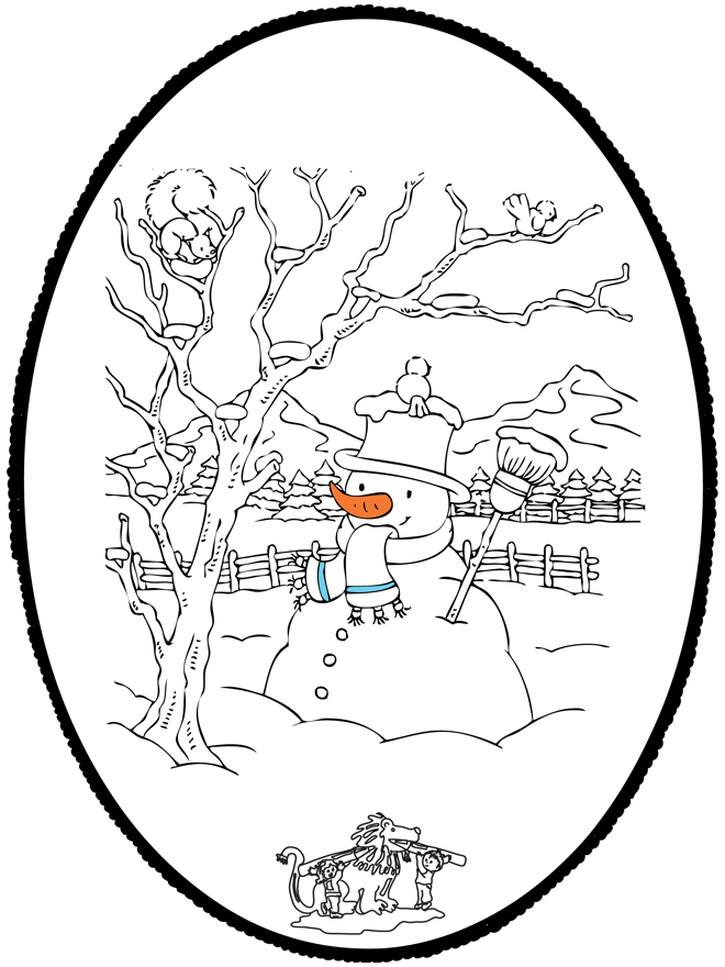Prickingcard winter 7