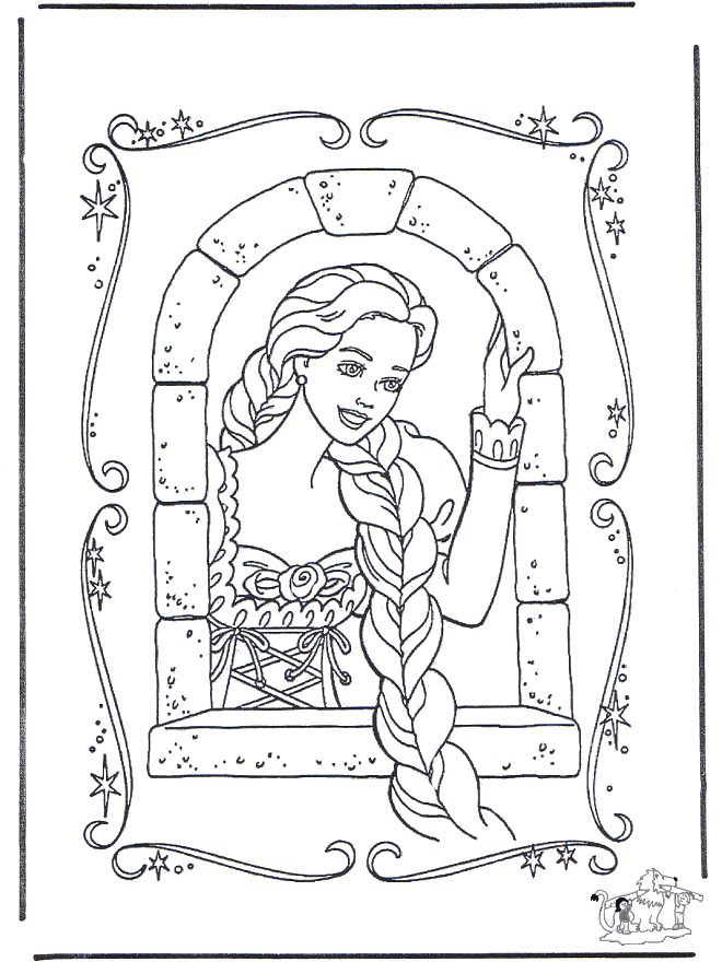 tangled castle coloring pages - photo #34