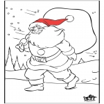 Christmas coloring pages - Santa Claus 5
