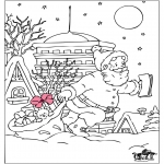 Christmas coloring pages - Santa Claus 7