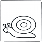animals coloring pages - Snail