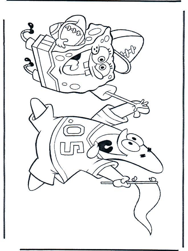 coloring pages spongebob. SpongeBob 4