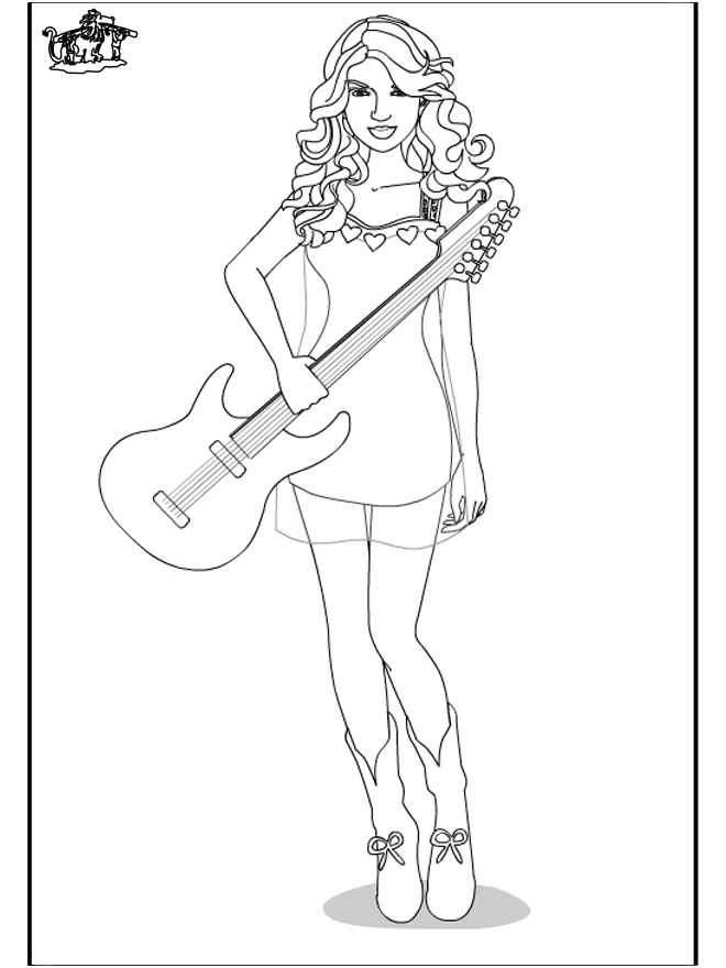 taylor swift christmas coloring pages - photo #8