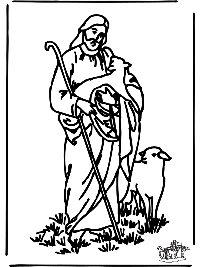 i am the good shepherd coloring pages - photo #50