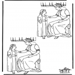 Bible coloring pages - 10 differences Naaman