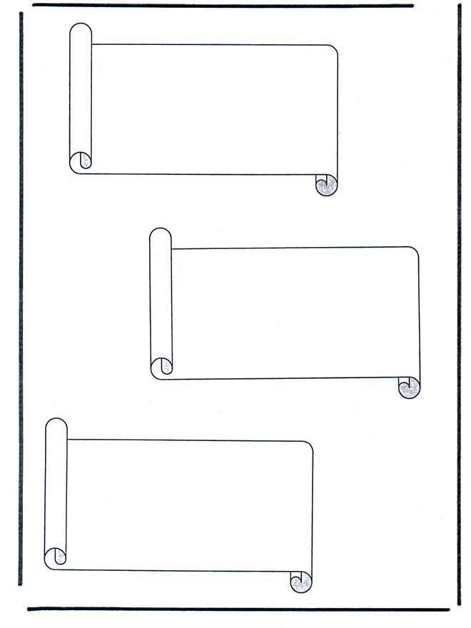 3 paper scrolls - the Romans