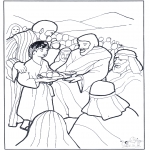 Bible coloring pages - 5 bread and 2 fish 3