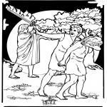 Bible coloring pages - Adam and Eve