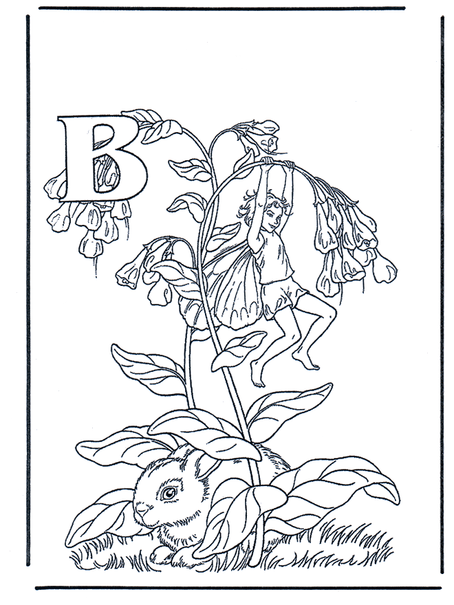 Alphabet B - Alphabeth coloring pages