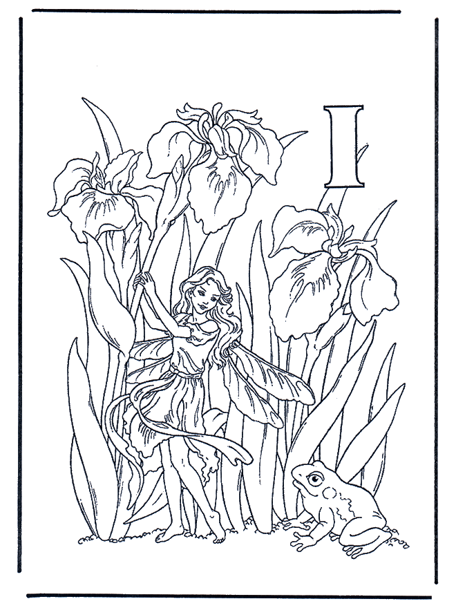 Alphabet I - Alphabeth coloring pages