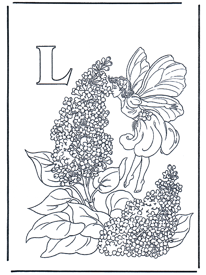 Alphabet L - Alphabeth coloring pages