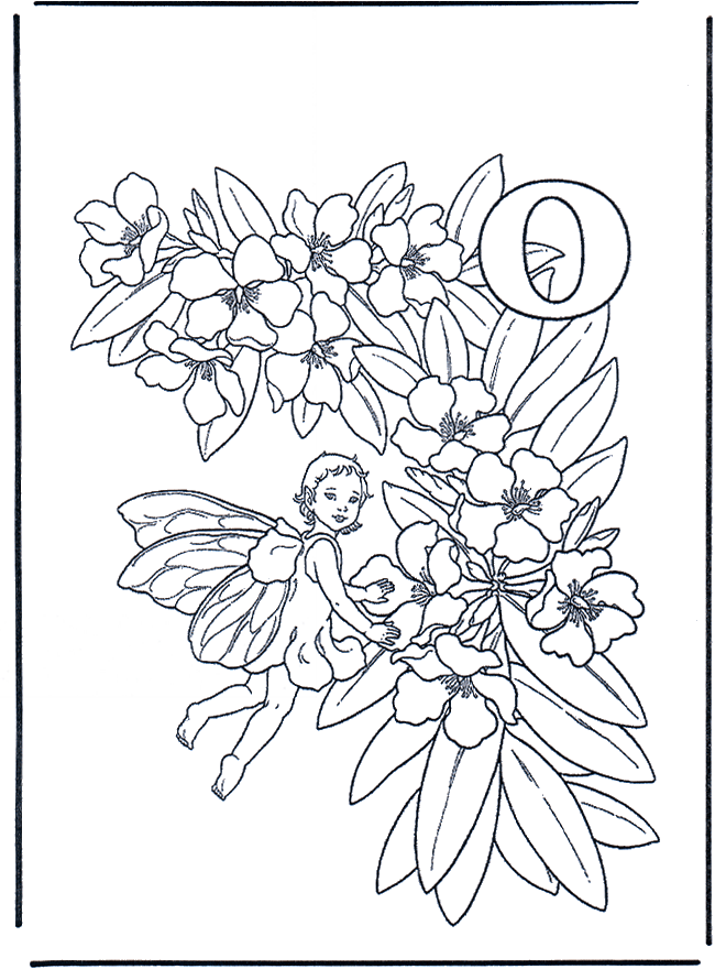 Alphabet O - Alphabeth coloring pages