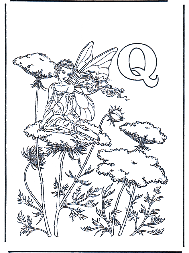 Alphabet Q - Alphabeth coloring pages